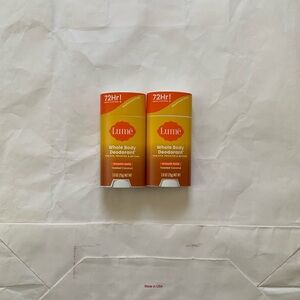 NWT Lume Whole Body Deodorant Toasted Coconut Smooth Solid x2